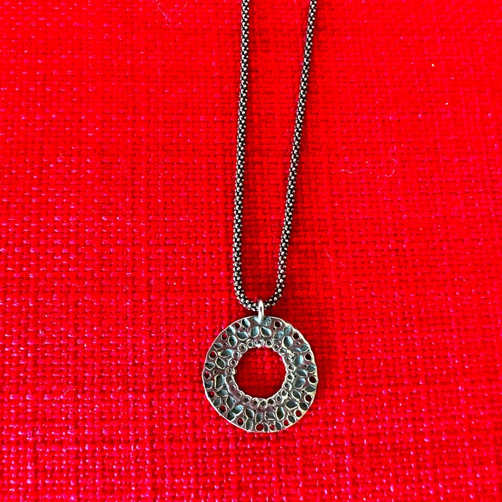 Silpada Sterling Silver Necklace with Circle Pendant